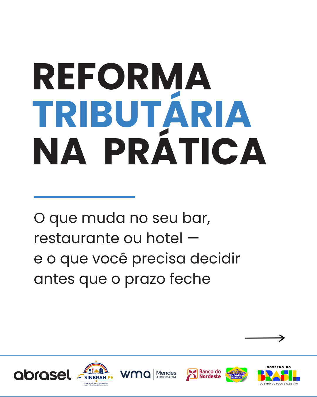Reforma Tributária — slide 1 de 8